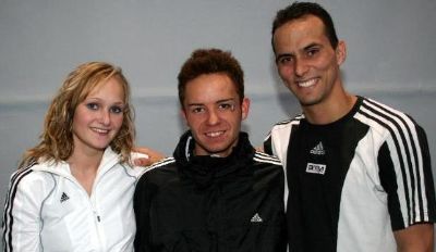 Konnten einmal mehr international überzeugen (v. l.): Helene Weingart, Boris Winkler und Alberto Celestrin.