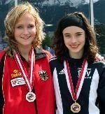 In Europa einmal mehr auf dem Siegertreppchen (v. l.): Helene Weingart und Amely Möllenkamp.