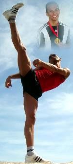 Alberto Celstrin scheint derzeit sportlich nur der Himmel zu limitieren.