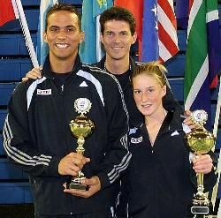 Alberto Celestrin (li.), Markus Kohlöffel und Jenny Manz