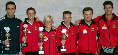 v.l.: Celestrin, D. Manz, J. Manz, Winkler, Helm, Kohlöffel